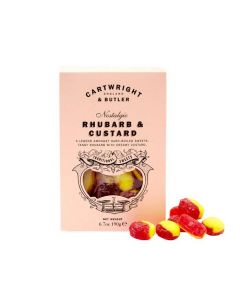 C&B Rhubarb & Custard Sweets Carton 190 g