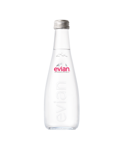 Evian, Natural mineral water 33CL glas