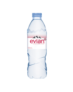 Evian, Natural Mineral Water 50 CL PET